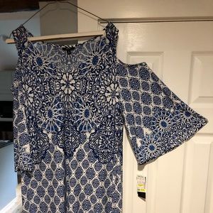 Cold-shoulder MSK dress. NWT.